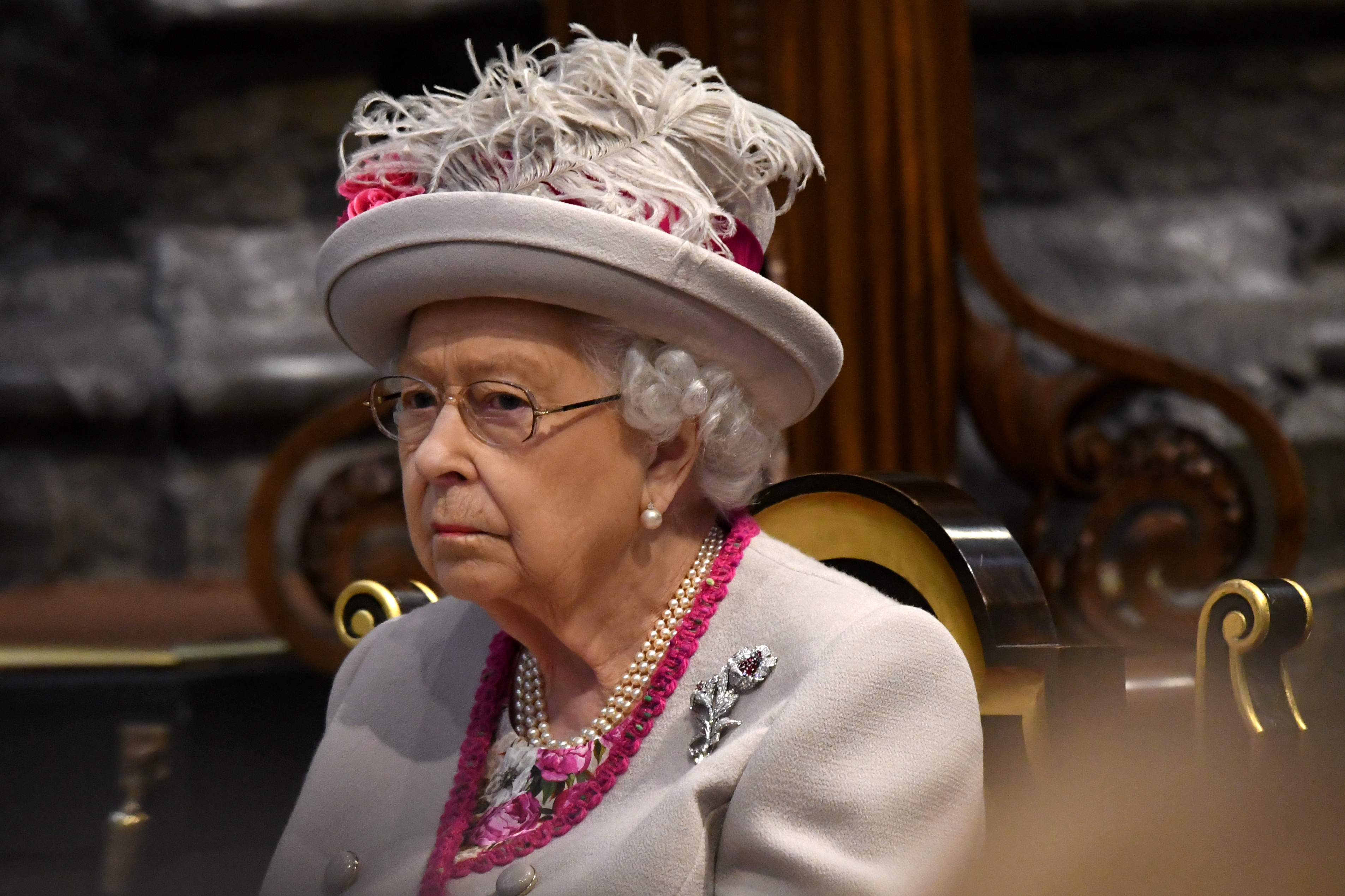 الملكة البريطانية خلال حضور الحفل