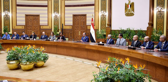 اجتماع السيسى مع وفدا من المستثمرين المصريين بالخارج (3)