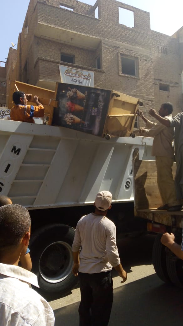 رفع وإزالة  529 حالة إشغال متنوعة في حملة مكبرة بمدينة  الواسطى  شمال بنى سويف (4)
