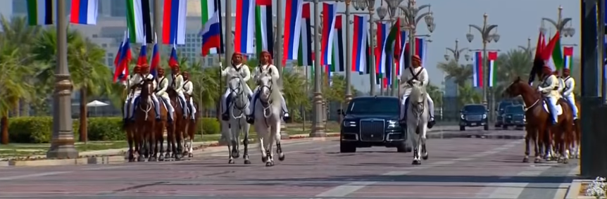 سيارة الرئيس الروسى بقصر الأمة بالإمارات