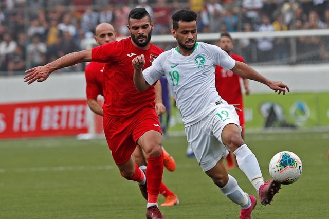 مباراة السعودية و فلسطين