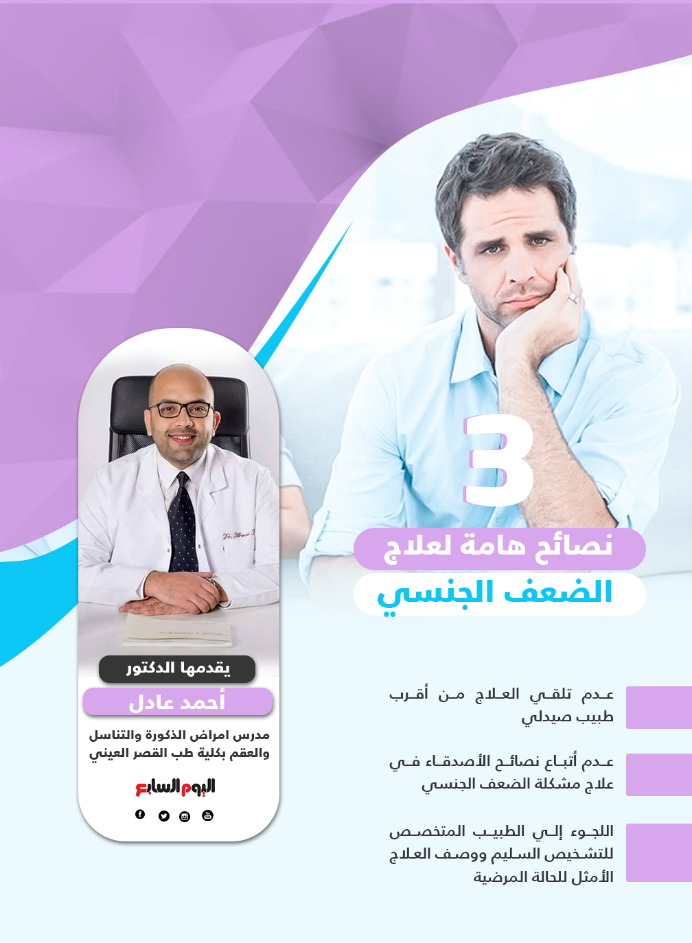 التشخيص من أهم خطوات نجاح علاج الضعف الجنسى الدكتور أحمد عادل يوضح اليوم السابع