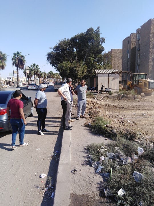 رفع التراكمات والقمامة من مدينة الصباح بحى فيصل فى السويس (2)