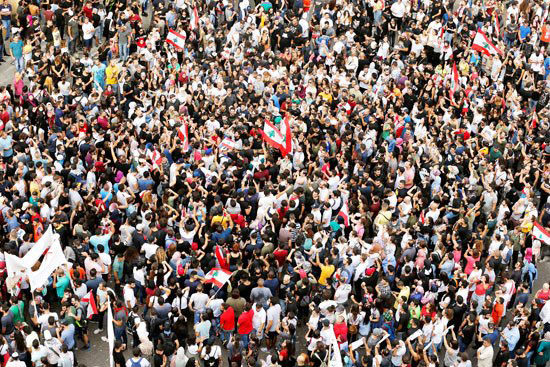 الاحتجاجات-فى-لبنان