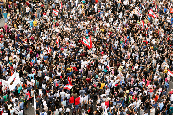 الاحتجاجات فى لبنان