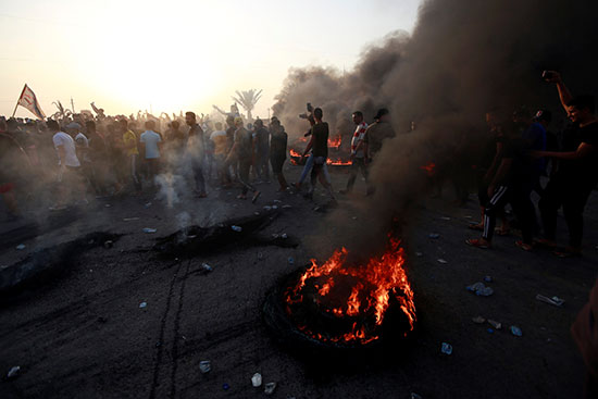 الاحتجاجات فى بغداد