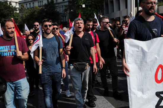 متظاهرو اليونان