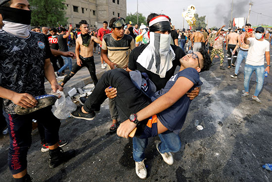 محتجون فى بغداد