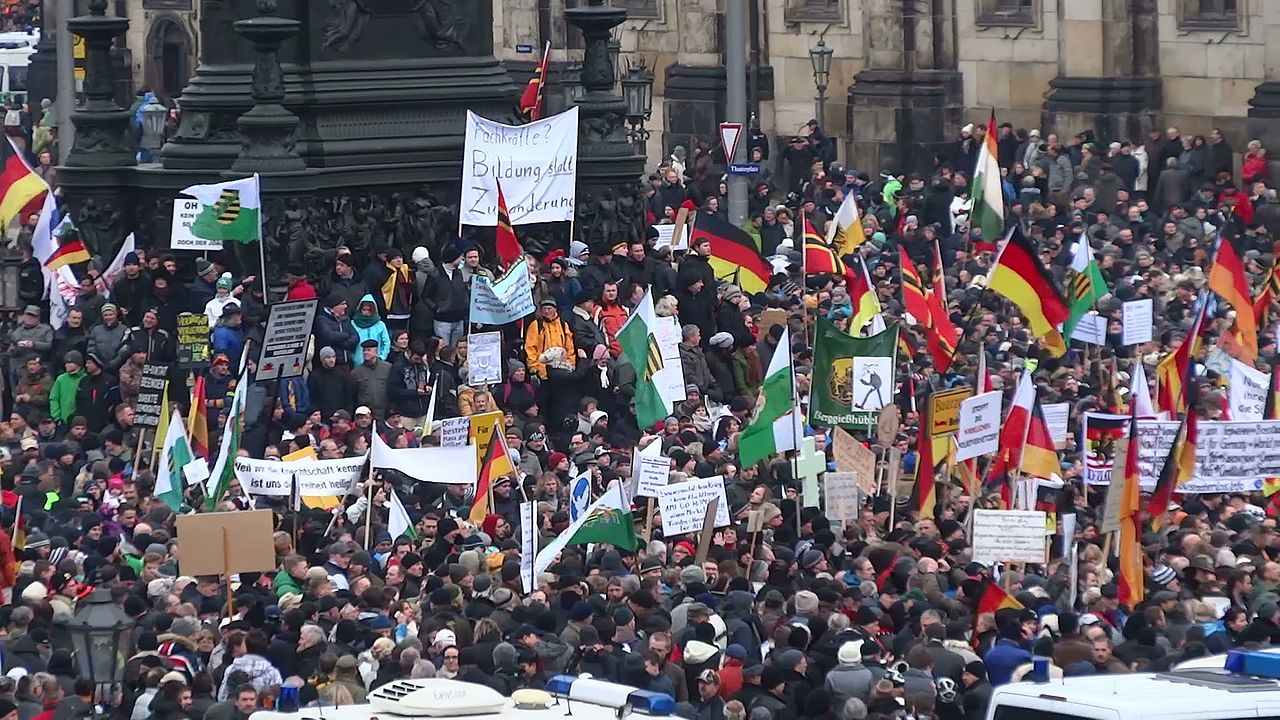 مظاهرة لحركة بيغيدا في مدينة درسدن الألمانية - 25 يناير 2015
