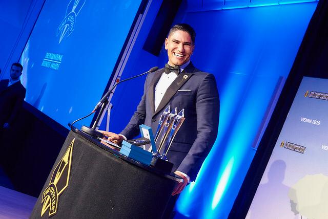 رجل الأعمال أحمد أبو هشيمة خلال حفل مؤسسة ستيفى