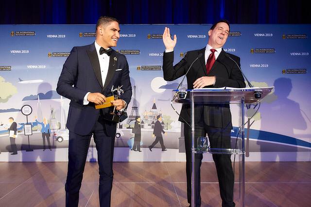 تقديم رجل الأعمال أحمد أبو هشيمة خلال الحفل