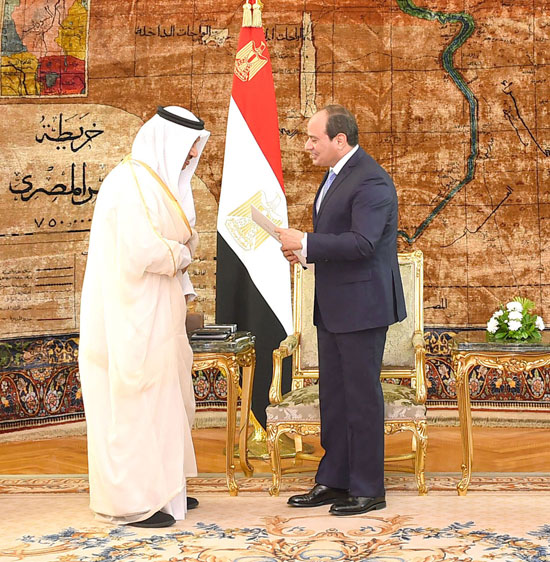 استقبال الرئيس عبد الفتاح السيسي للشيخ جابر المبارك الحمد الصباح، رئيس مجلس الوزراء الكويتي (2)