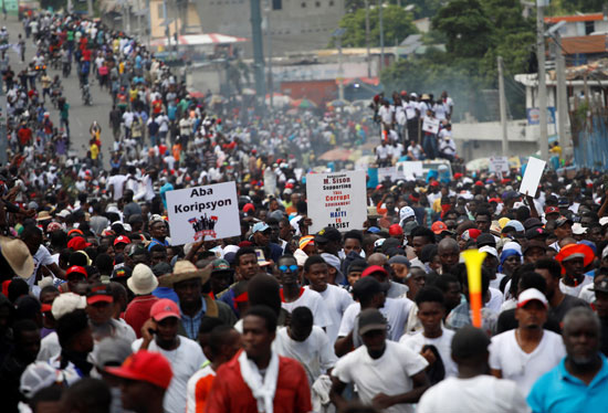 احتجاجات هايتى