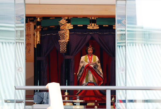 الإمبراطورة ماساكو خلال مراسم التنصيب