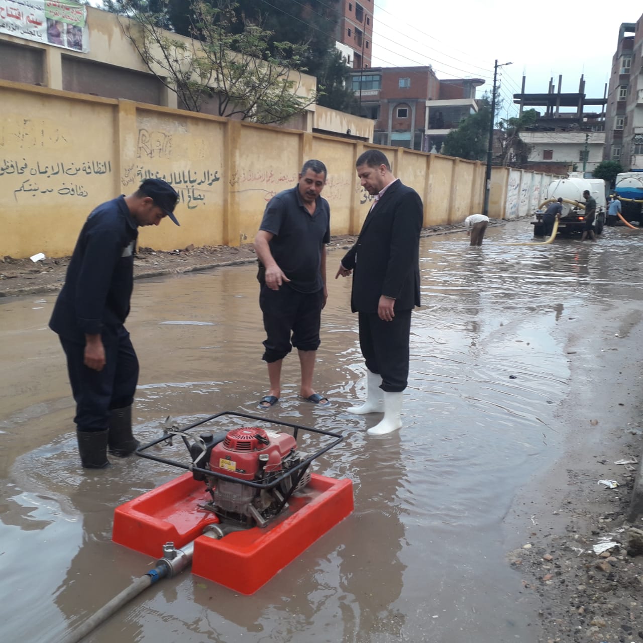 163 معدة لمواجهة آثار الأمطار بمحافظة البحيرة (7)