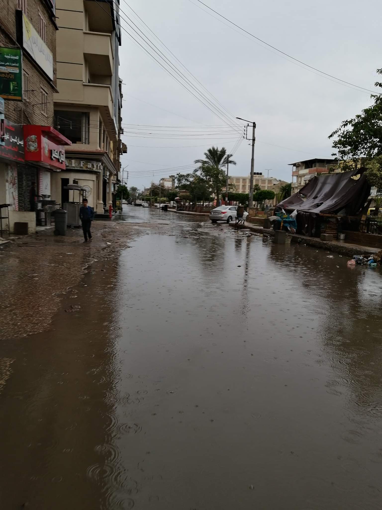 غرق شوارع دمياط بمياة الأمطار (2)
