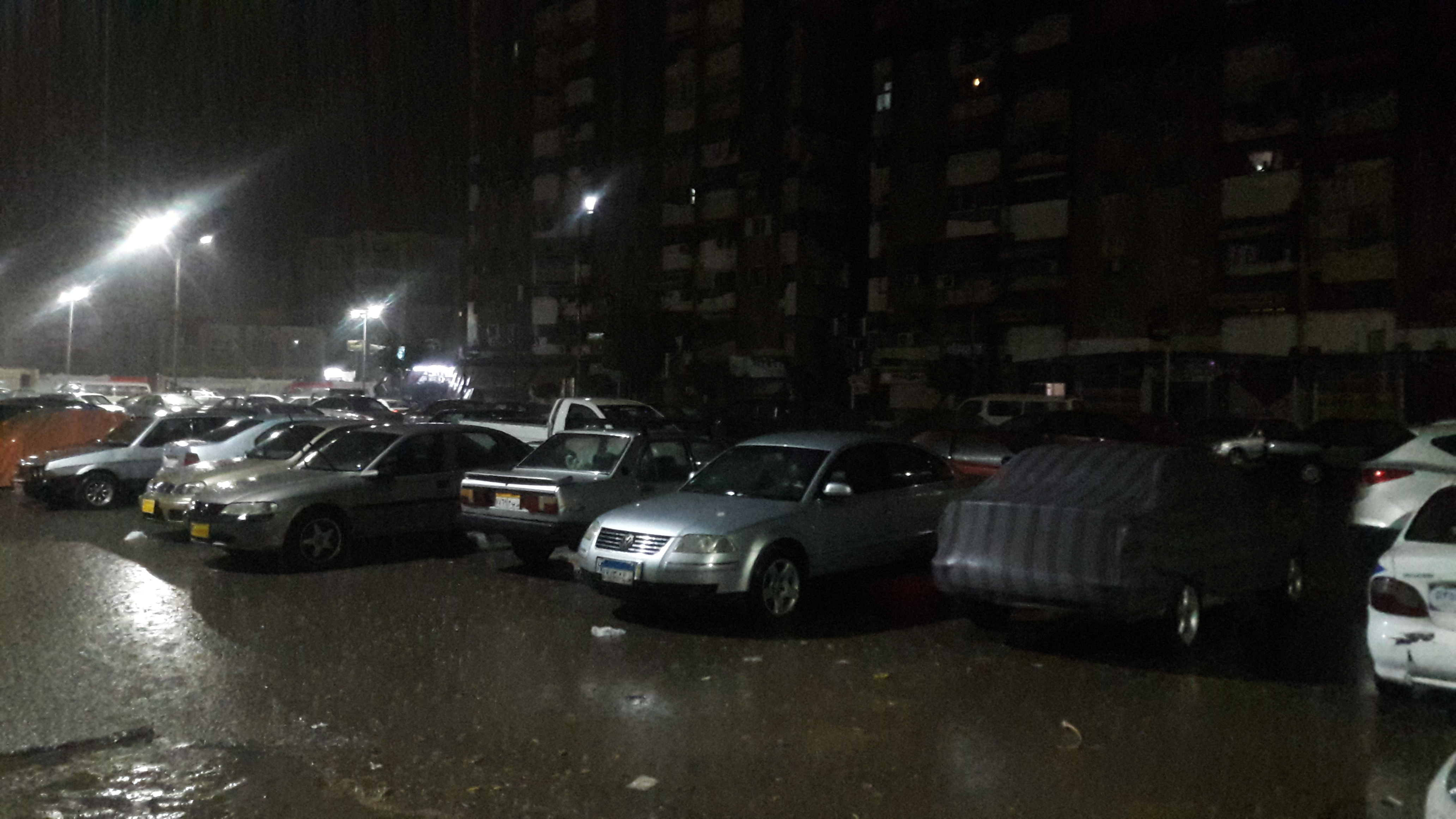 سقوط أمطار رعدية على مدينتى بورسعيد وبورفؤاد (2)
