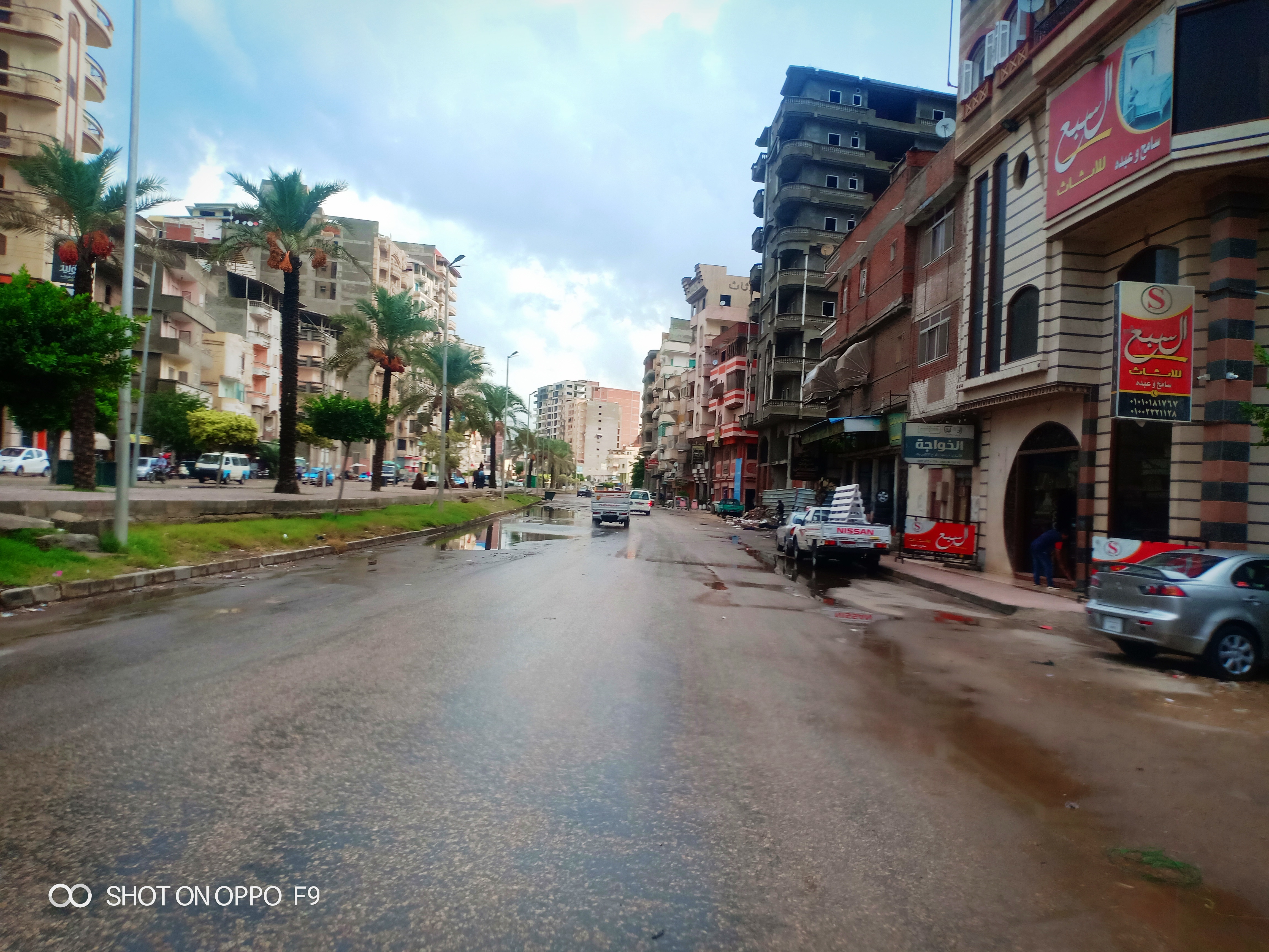 الأمطار الغزيرة تغرق شوارع دمياط (2)