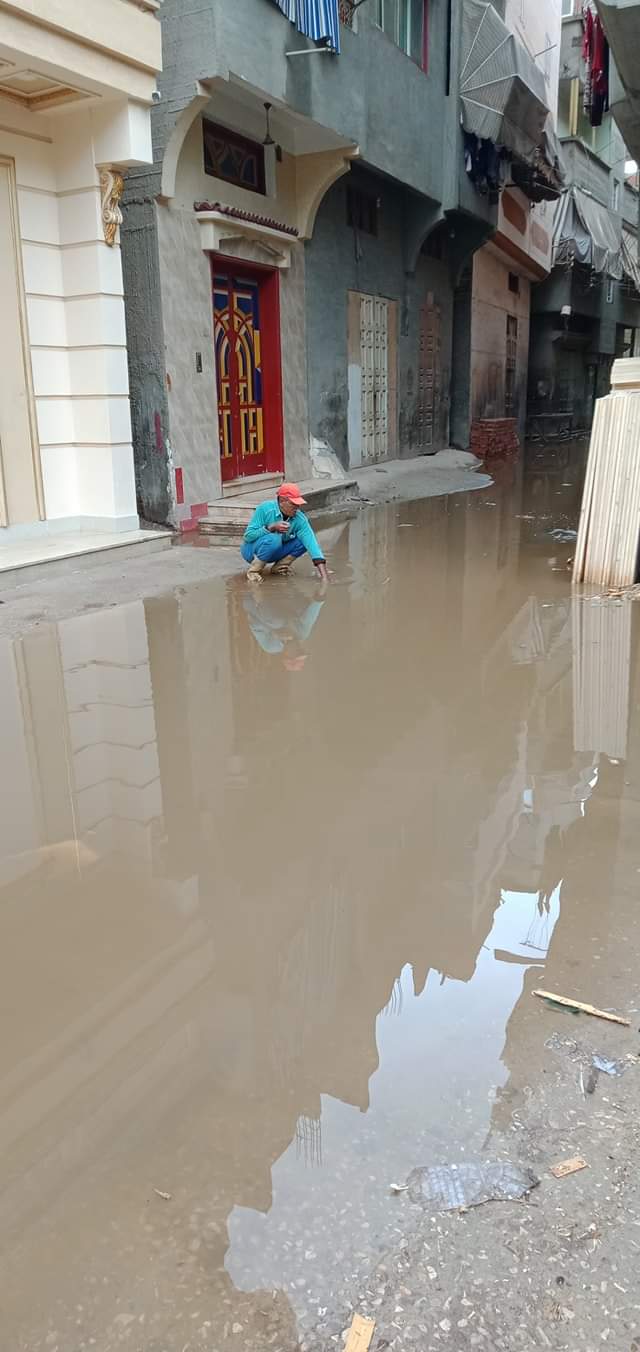 غرق شوارع دمياط بمياة الأمطار (1)