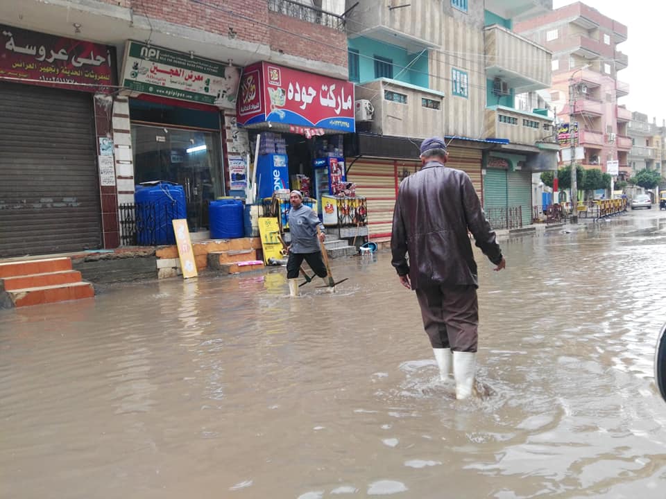 سوء الأحوال الجوية والأمطار بكفر الشيخ (6)
