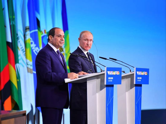  كلمة الرئيس السيسى اليوم فى المؤتمر الصحفى المشترك مع بوتين (6)