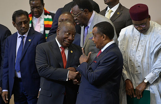 محادثات بين رئيس جنوب إفريقيا ونظيره الكونغولى