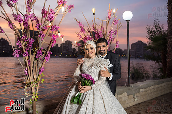 الزميل محمد أشرف  و عروسته أمنية  (3)