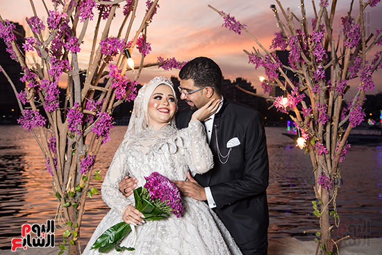 الزميل محمد أشرف  و عروسته أمنية  (4)