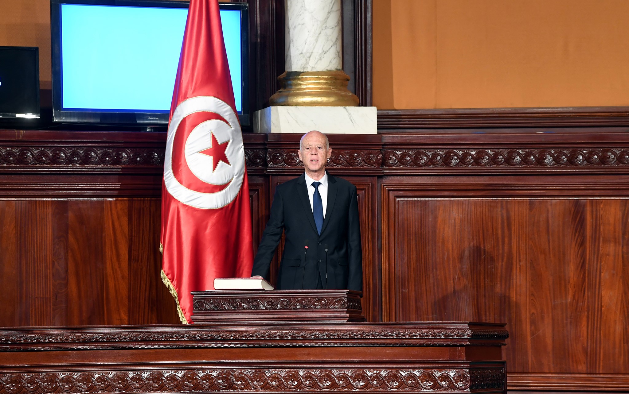 الرئيس التونسى الجديد قيس سعيد