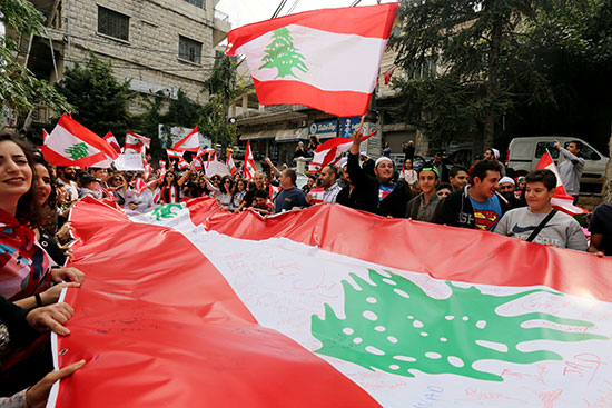 الاحتجاجات-فى-لبنان