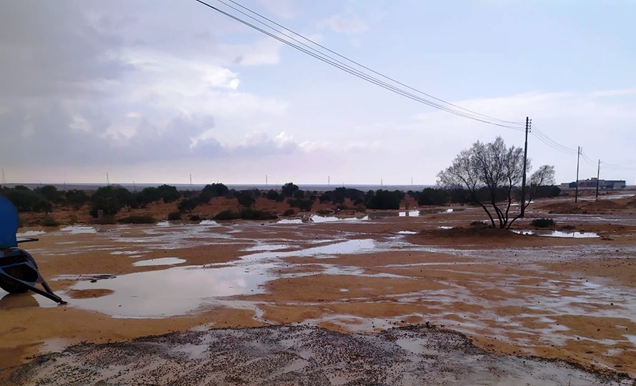 أمطار الخير على محافظة مطروح تملأ الآبار وتروي زراعات الوديان  (2)