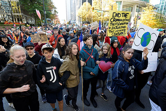 مظاهرات المناخ فى كندا