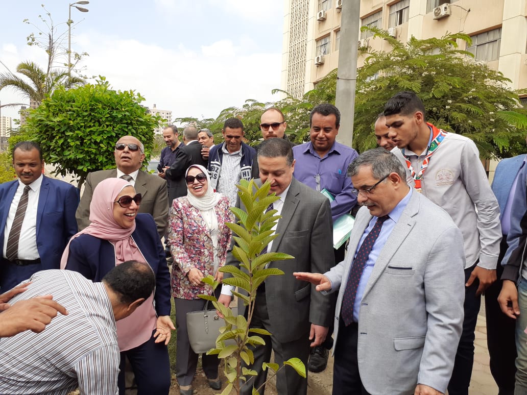 تدشين مبادرة هنجملها بكلية التربية جامعة بنها لزراعة 2500 شجرة (6)