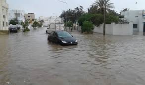 تونس غرق الشوارع