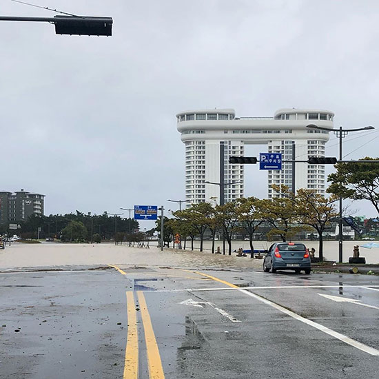 اعصار ميتاج يضرب كوريا الجنوبية