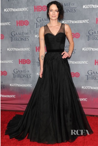 لينا هيدى بطلة صراع العروش خلال حفل HBO