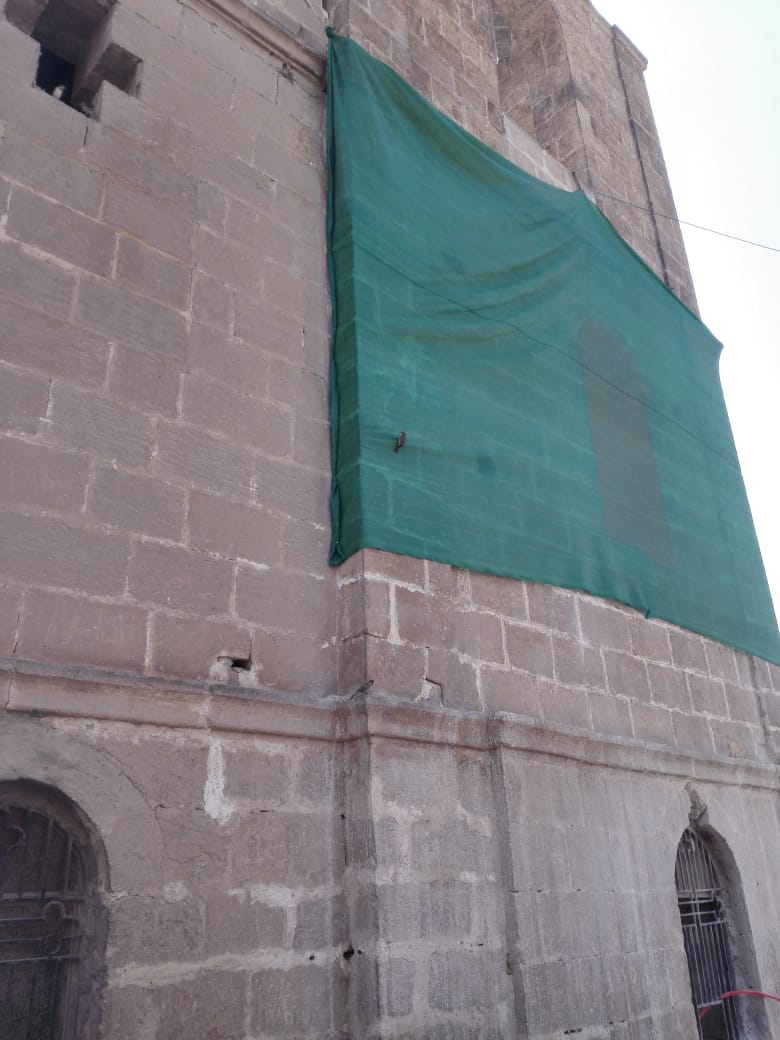 صيانة وترميم الكنيسة الأثرية بجبل الطير  (1)