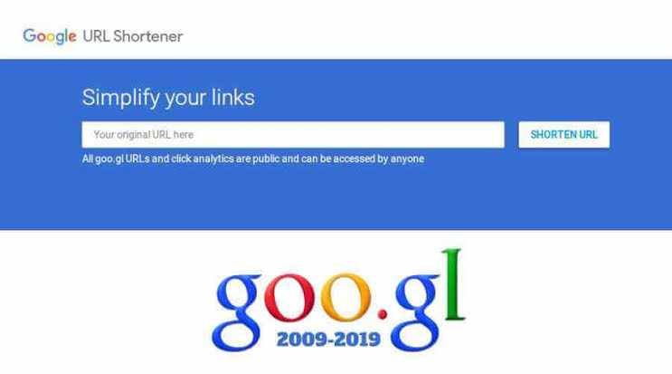 ​Google URL shortener