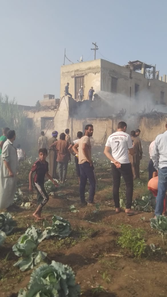 السيطرة على الحريق بالمنازل