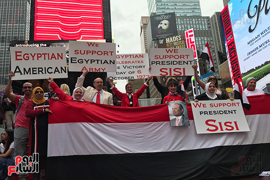 مصريون يحتفلون بنصر أكتوبر في نيوريوك  (5)
