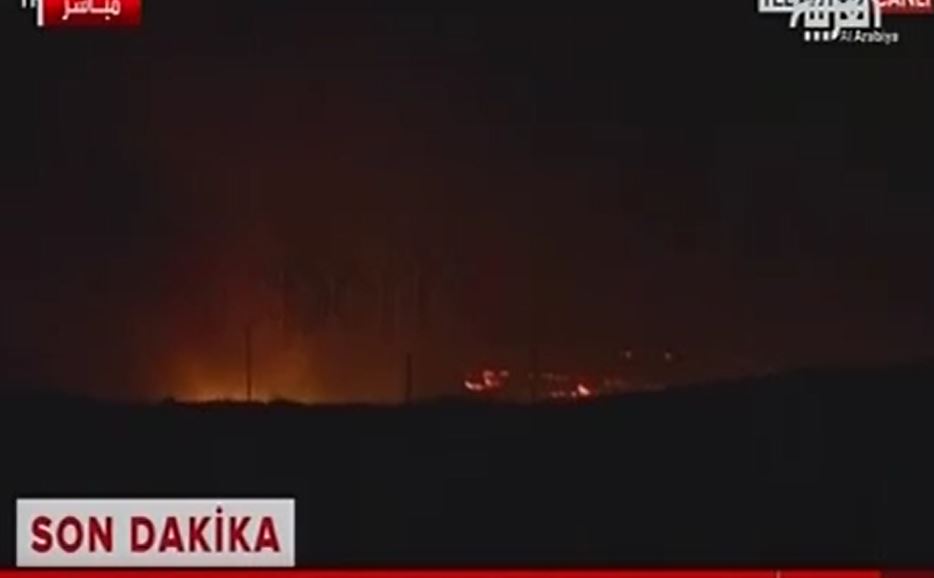 شاهد اندلاع حرائق فى منطقة تل أبيض السورية اليوم السابع
