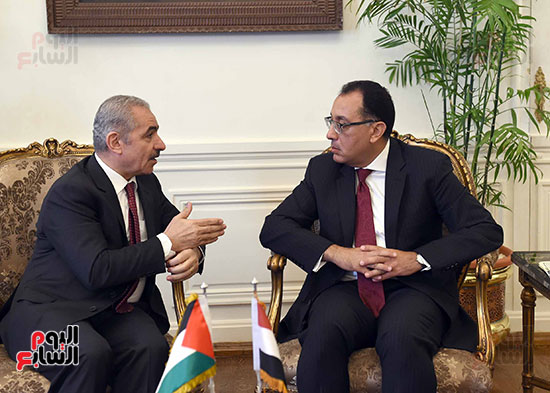 جلسة المباحثات الثنائية بين رئيس الوزراء ونظيره الفلسطينى (7)