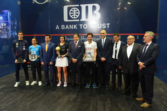 أبطال مصر في بطولة CIB الدولية للاسكواش (1)