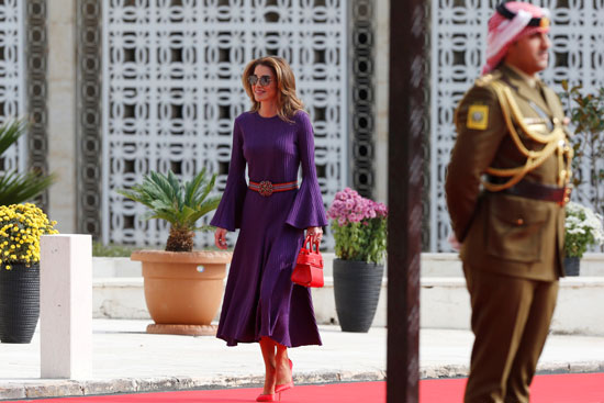 الملكة-رانيا-تصل-لافتتاح-الدورة-العادية-الرابعة-للبرلمان