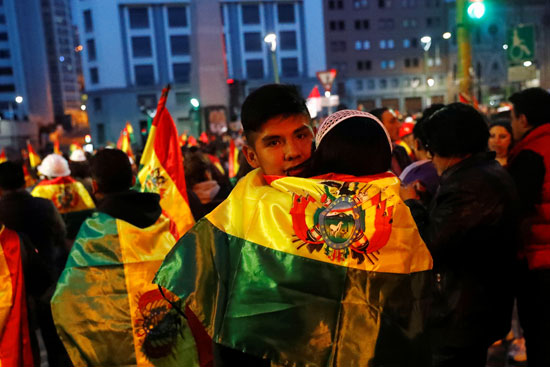 متظاهرو بوليفيا