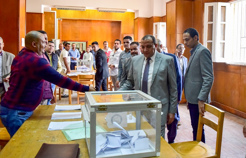 إعادة إنتخابات اتحاد الطلاب بجامعة بنى سويف (3)