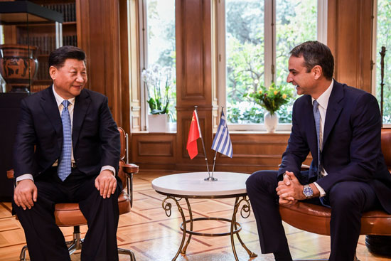 محادثات-بين-رئيس-الصين-ورئيس-الوزراء-اليونانى