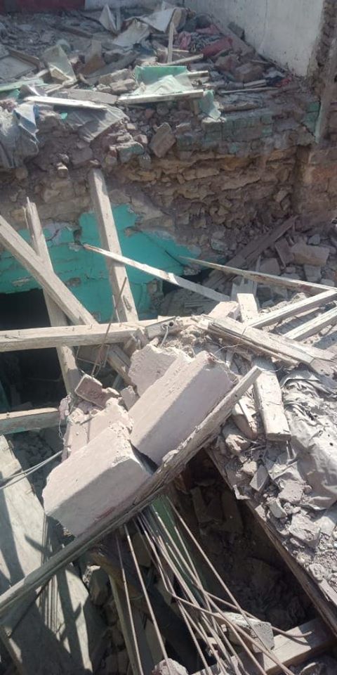 انهيار عقار بالخليفة (9)