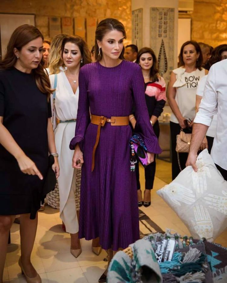 الملكة رانيا في اخر ظهور لها