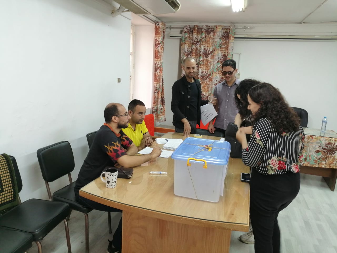 انتخابات الاتحادات الطلابية فى جامعة حلوان (1)